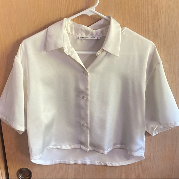 Abercrombie White Button Down Shirt - Picture 1 of 3